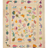 Kilim afghan embroidery 224 x 173 cm