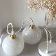 Clichy white glass cascade pendant light