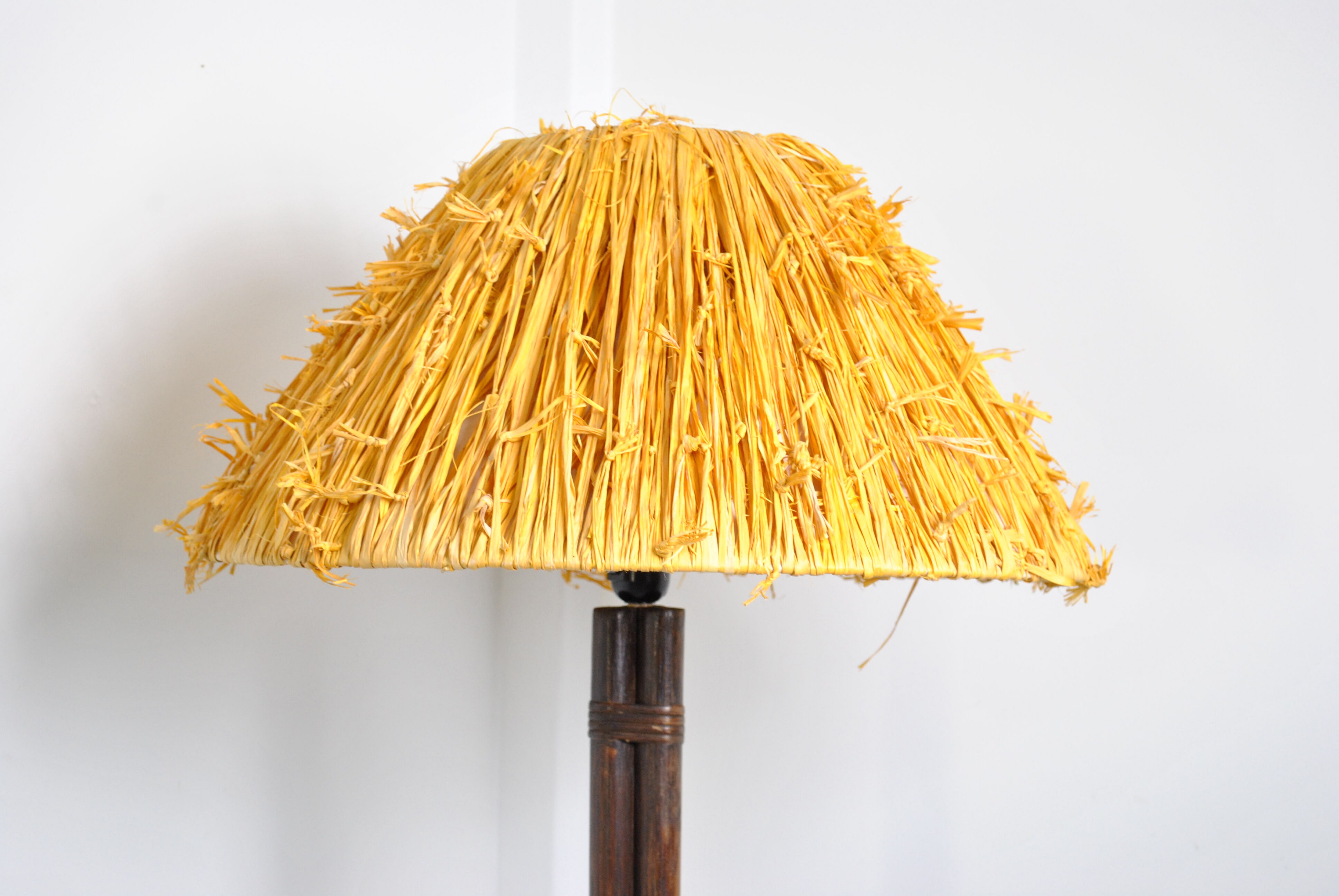 Rattan floor lamp 1970
