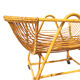 Vintage rattan cradle for baby with bed sky