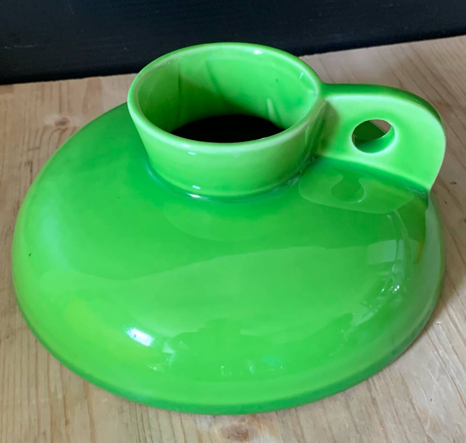 Green ceramic designer vase