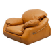 Cognac leather Italian lounge chair 1970s