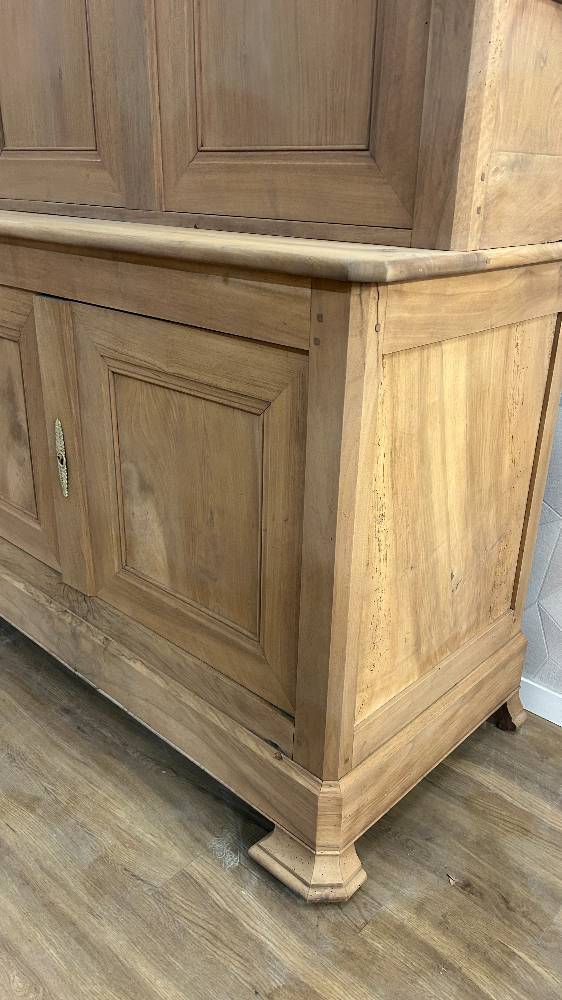 Louis Philippe 2-piece buffet, airbrushed solid walnut