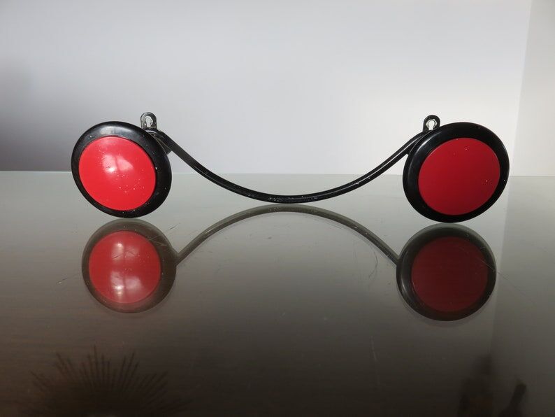 Coat rack in Bakelite and metal, 2 hooks 50 years 60