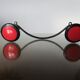 Coat rack in Bakelite and metal, 2 hooks 50 years 60