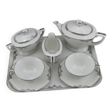 Art Deco tête-à-tête in Limoges porcelain by Legrand