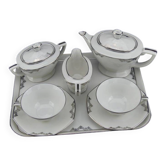 Art Deco tête-à-tête in Limoges porcelain by Legrand