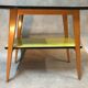 Table en Formica jaune 2 plateaux, 50’s