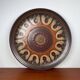 Large vintage ceramic wall plate from KMK Keramik Manufaktur Kupfermühle, 1970s.
