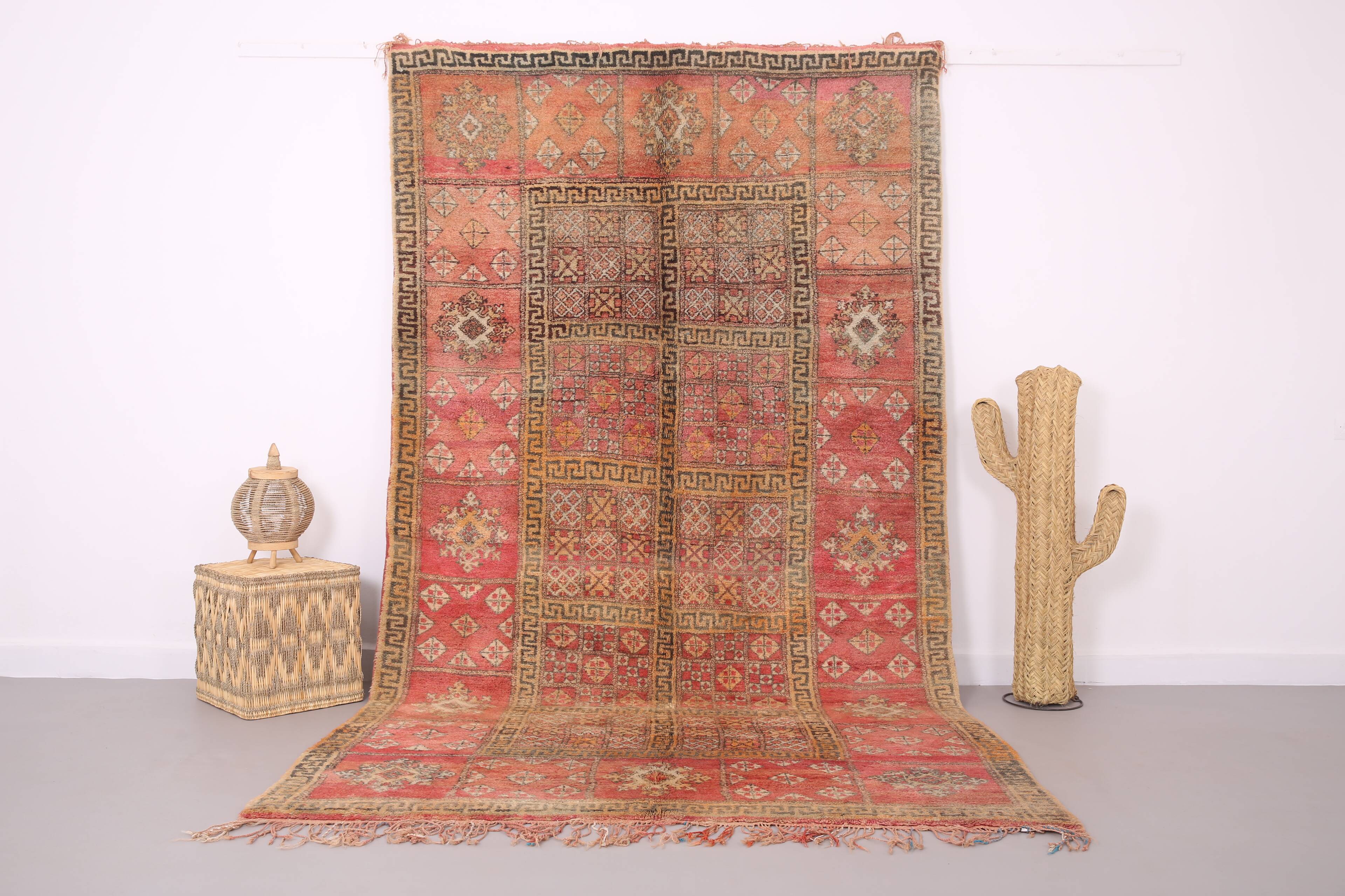 Tapis marocain vintage fait main 177 x 321 cm - Tapis berbère marocain - Tapis en laine