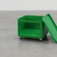 Green storage unit Kartell Model 4970 by Anna Castelli Ferrieri, Italy 1970s.