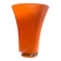 Vintage Opaline Glass Vase Orange - 1970s - Pop Style
