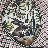 Portuguese plate signed Estrela de Conimbriga, 17th century Colours decor