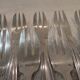 12 silver plated cake forks, goldsmith AH Grand Prix Monaco 14cm