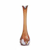 Soliflore vase in glass paste with a lava effect