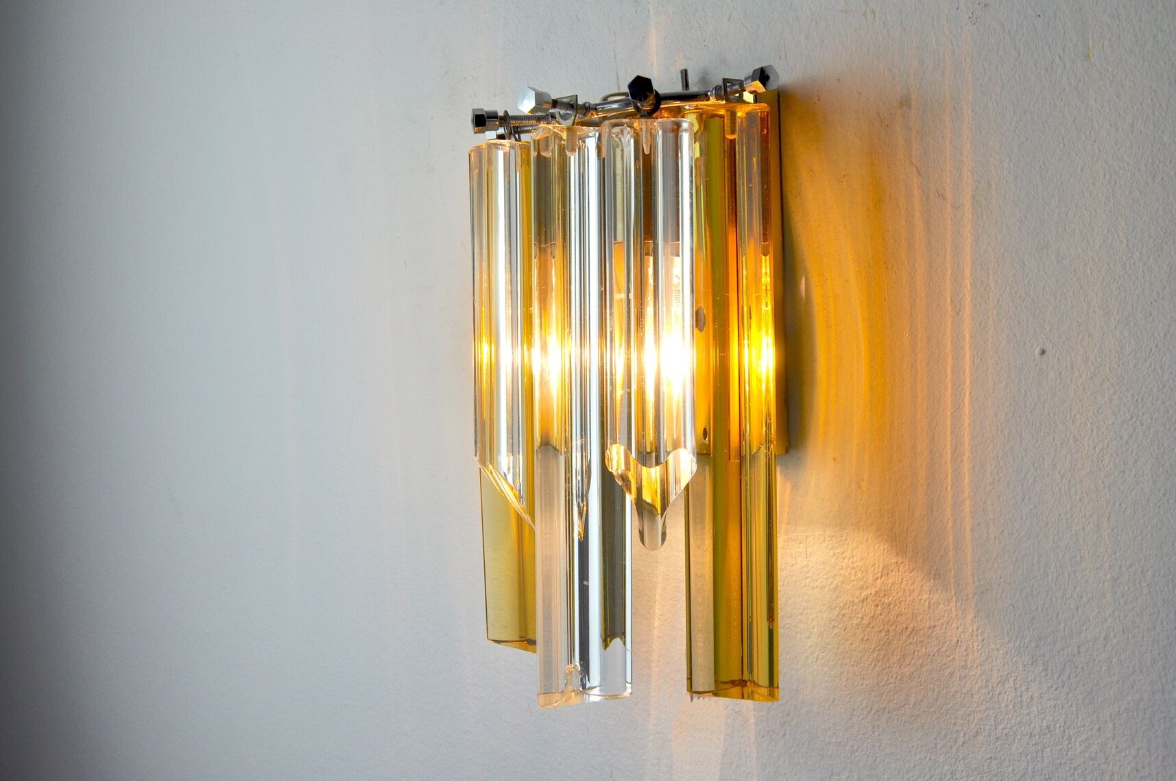 Wall lamp Venini Bicolore, Italy, 1970