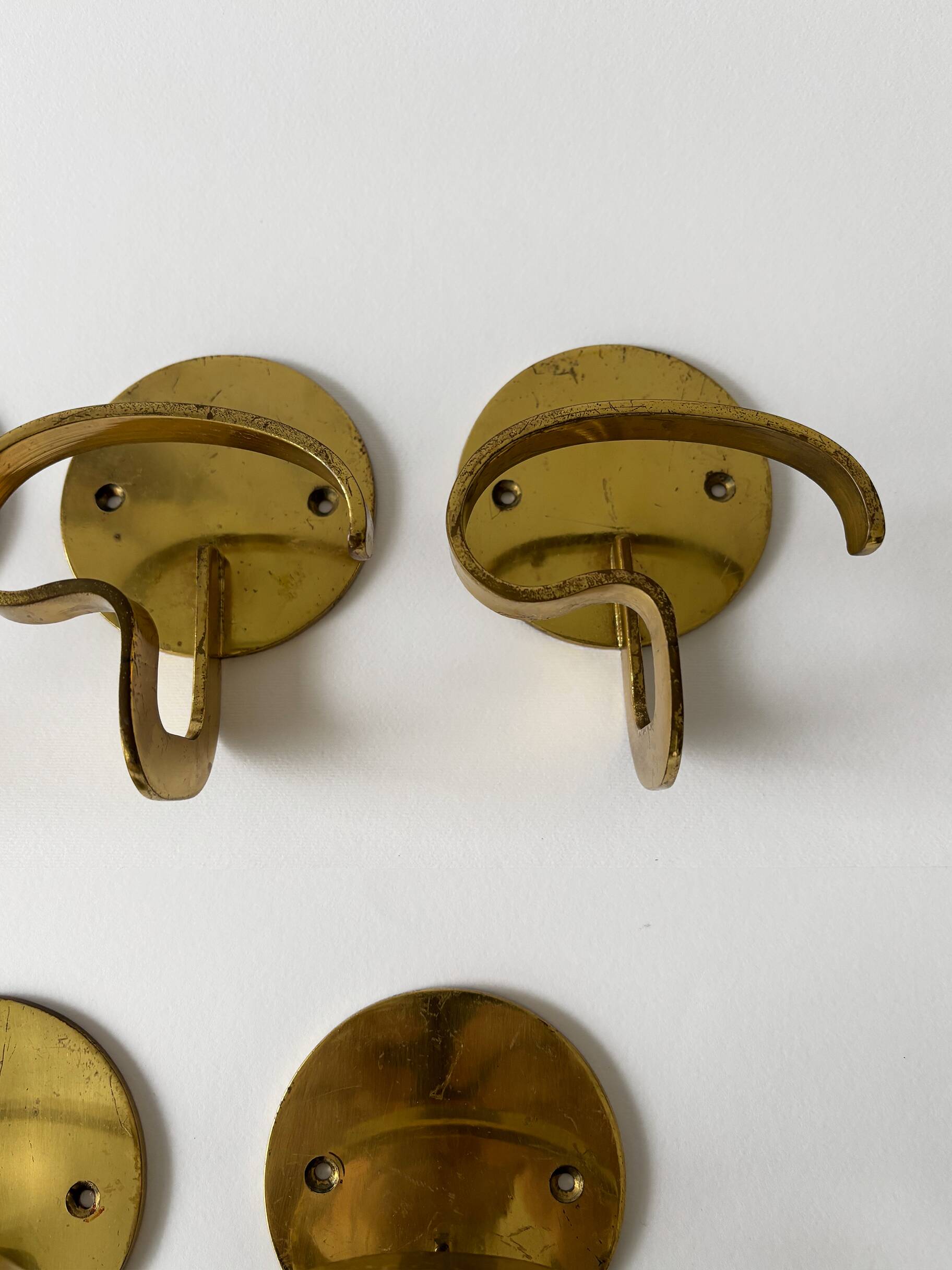 Luigi Caccia Dominioni Azucena brass wall coat hanger