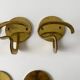 Luigi Caccia Dominioni Azucena brass wall coat hanger