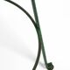 Tabouret de bar italien des années 1960 en métal peint en vert avec métal perforé.