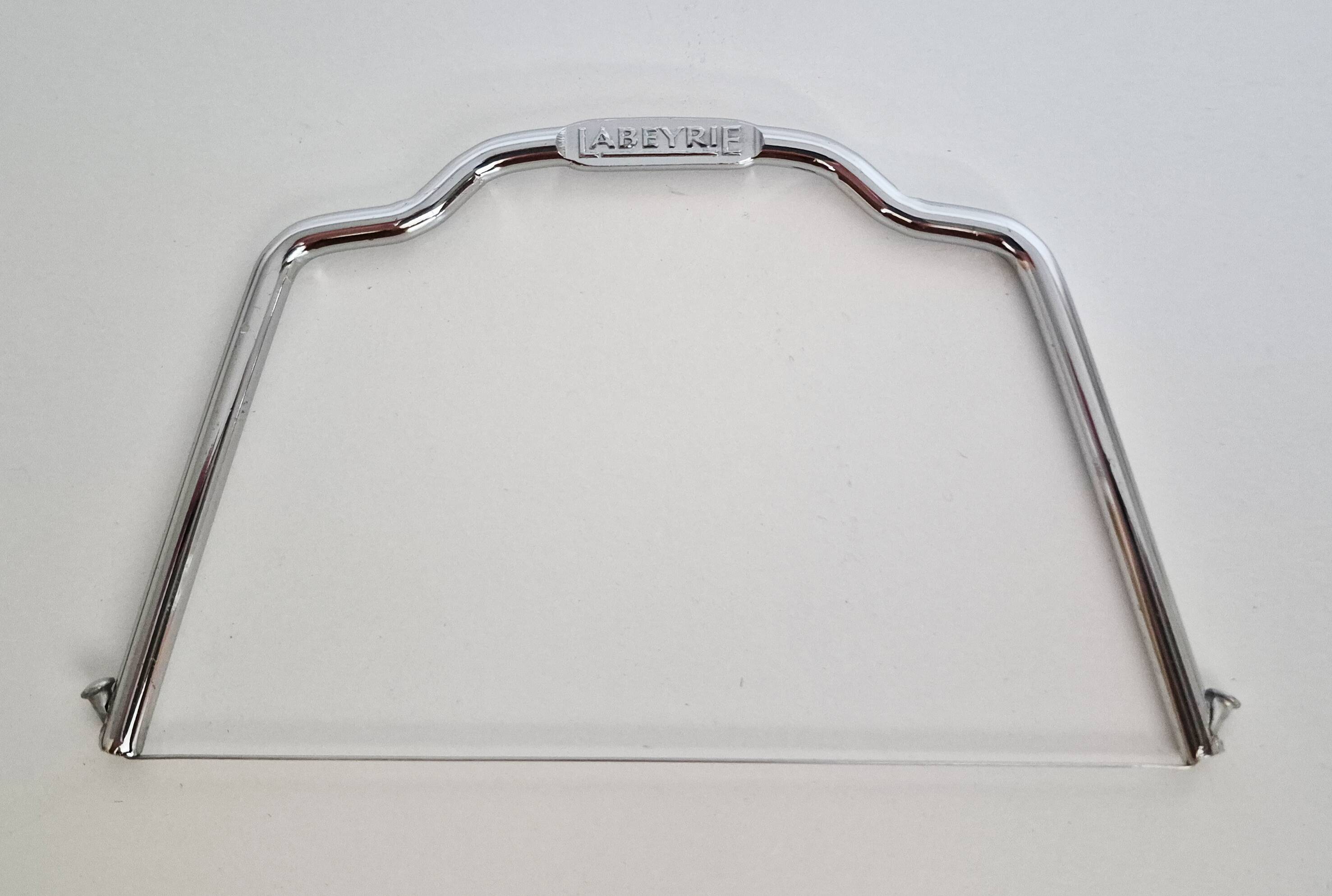 Silver-plated serving dish for foie gras.