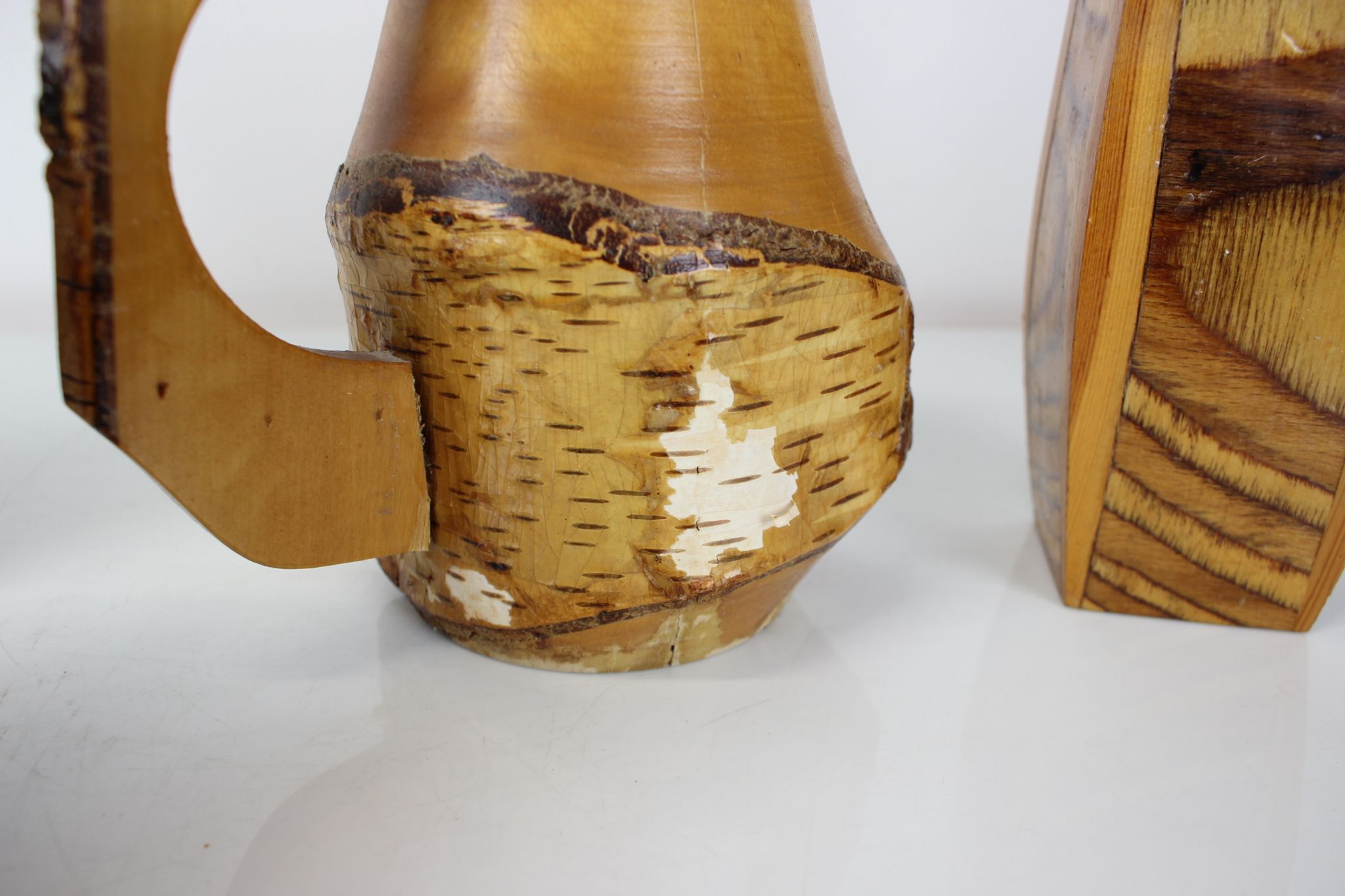 Articles en bois faits à la main années 1950, Tchécoslovaquie