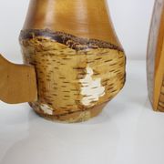 Articles en bois faits à la main années 1950, Tchécoslovaquie