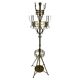Large brass coat rack Secession by Adolf Loos