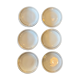 6 flat seats, Ahrenfeldt limoges, diameter 21 cm