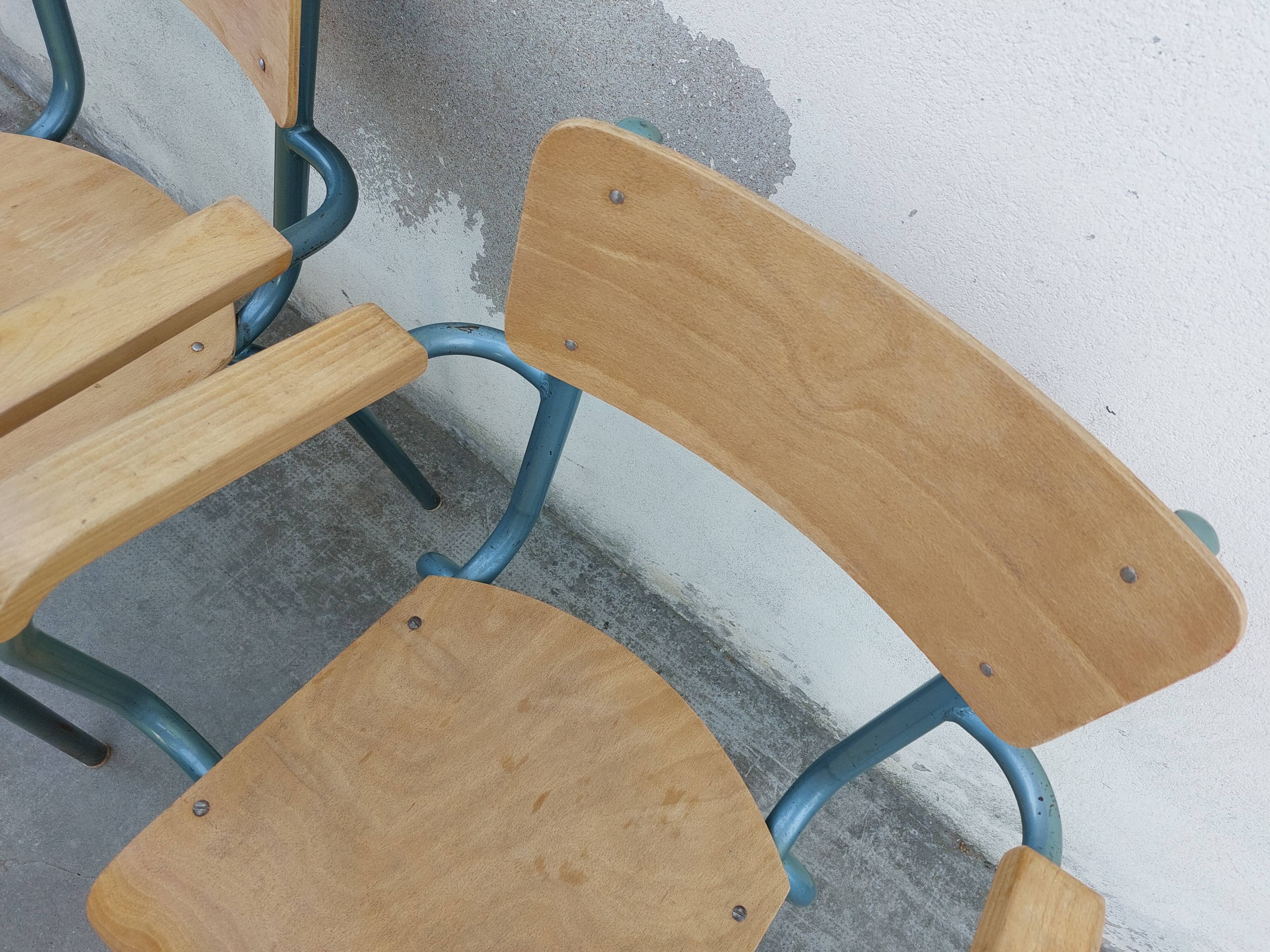 Pair of schoolmaster's chairs