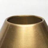 Lesan floor lamp in vintage German brass, Hollywood Regency style by Florian Schulz, 1970s.