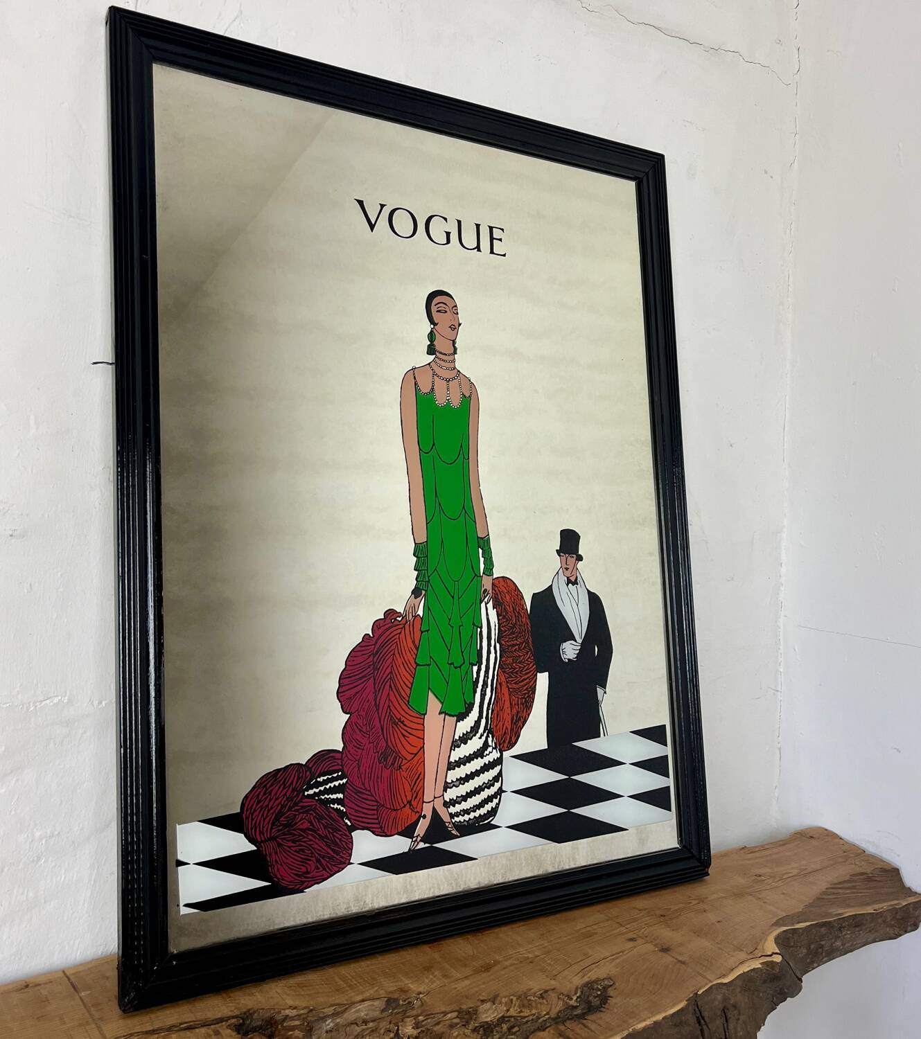 Vogue Magazine Cover 1925 Print, Eduardo García Benito art deco mirror