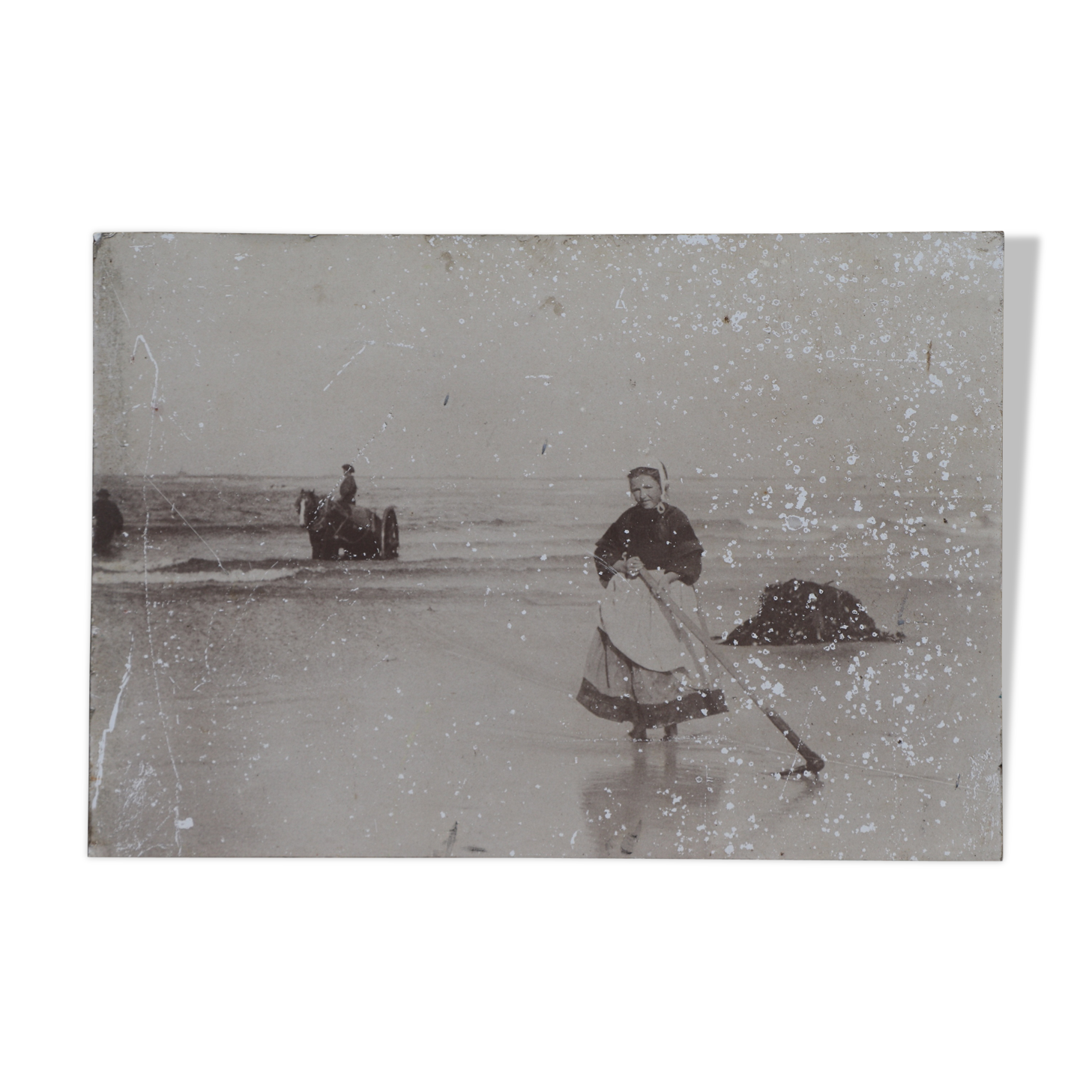 Photo old Brittany fishing and beach