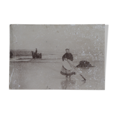 Photo old Brittany fishing and beach
