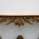 Console en bois doré sculpté avec plateau en marbre rose, style Louis XV / Rococo, It