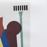 1970s Man Ray "Concrete Mixer" Limited Edition Lithograph