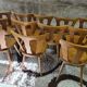 Set of 12 vintage Baumann 1970 bistro chairs