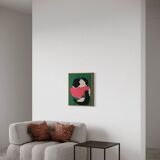 Unique original figurative painting 65x54cm