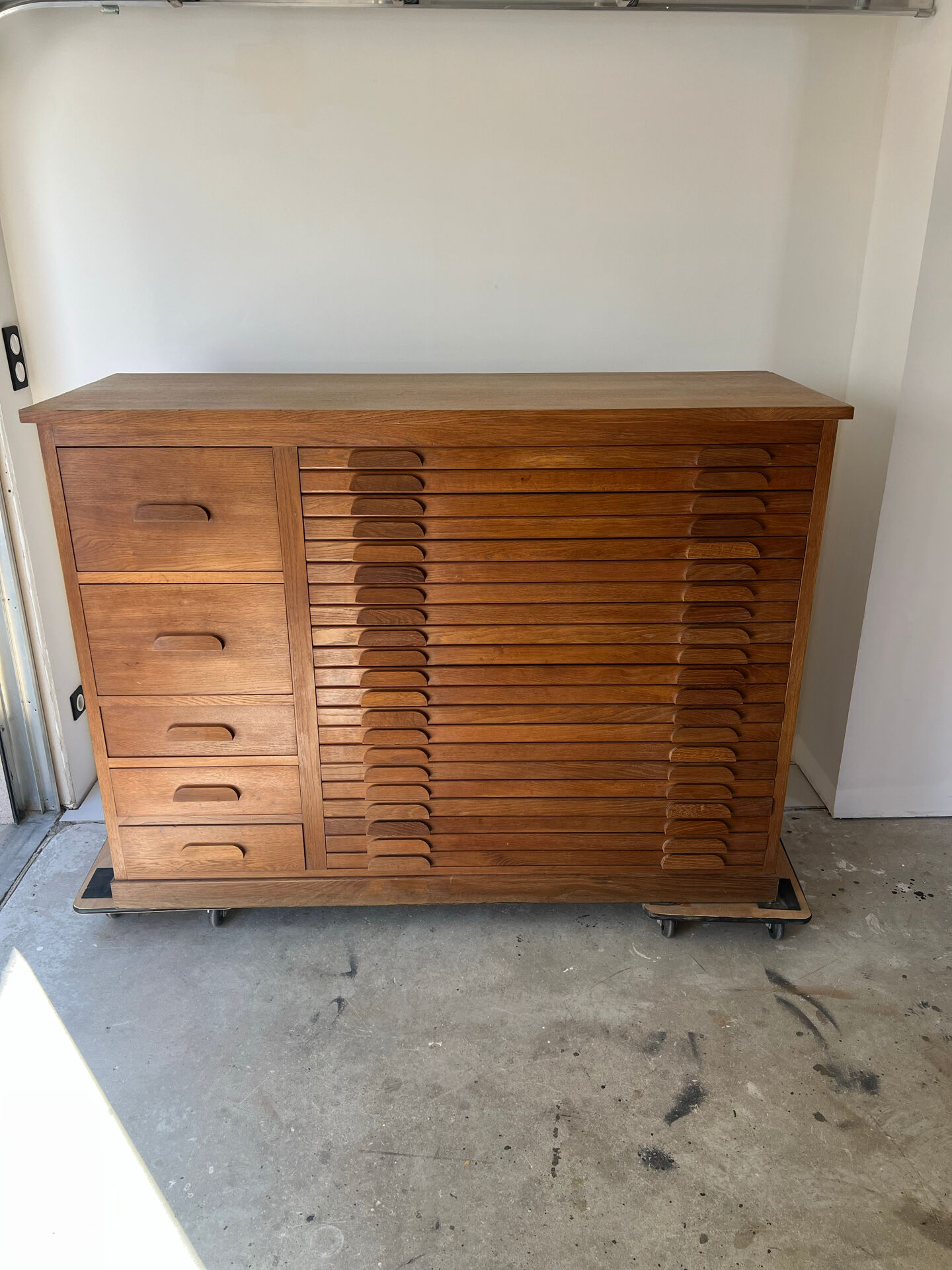 Workbench with plans