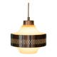 1960s vintage glass pendant light, Swedish pendant.