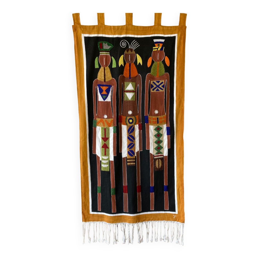 Panneau africain Art Kuba Congo Selency