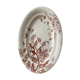 Plat ovale terre de fer, XIXème