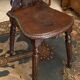 Lorraine nineteenth century chair in solid oak richly carved regency style