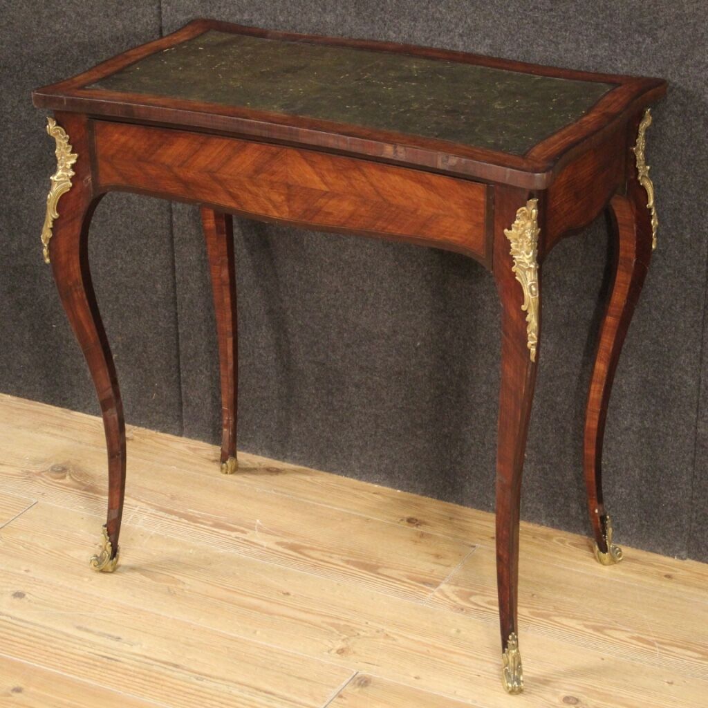 Writing desk in inlaid wood
