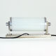 Vintage aluminium wall or table light with original switch, czechoslovakia 1920s
