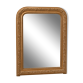 Miroir cadre doré en plâtre 76cm x 57cm