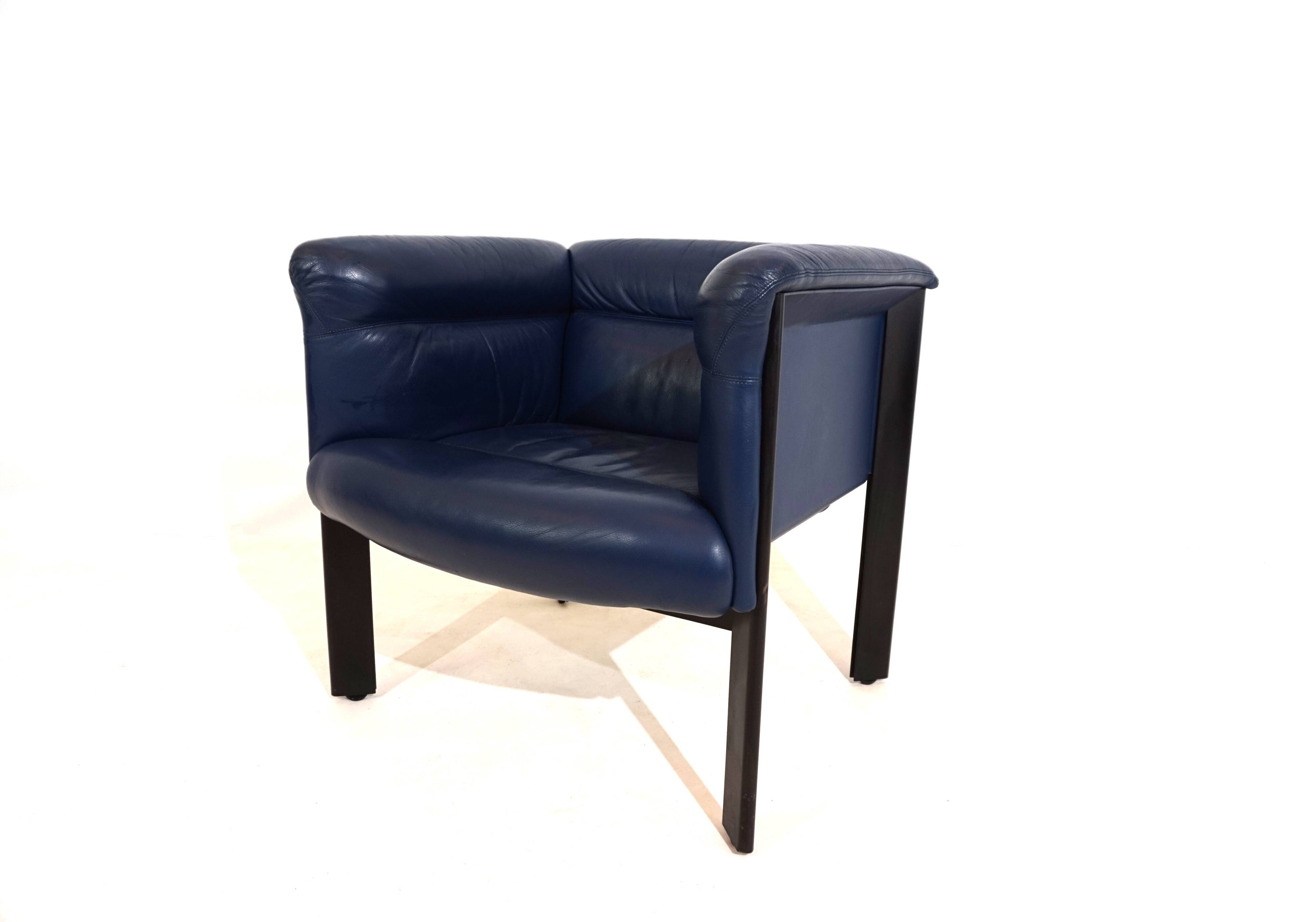Fauteuil en cuir Poltrona Frau Interlude de Marco Zanuso
