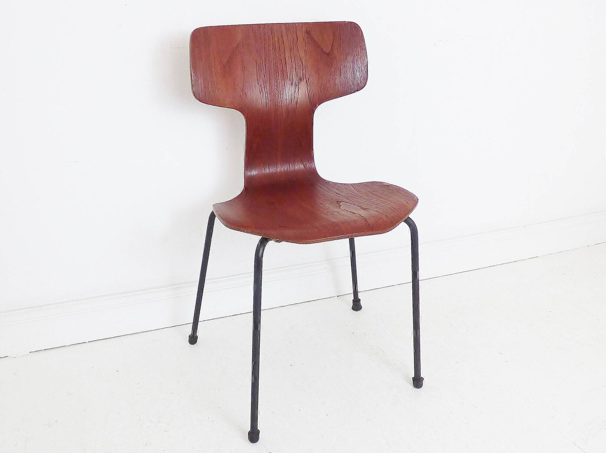 Vintage Danish Teak 3103 ' Hammer' Chair By Arne Jacobsen For Fritz Hansen