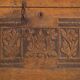 Antique chest with engraved floral motifs (c.1850)