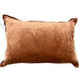 Coral velvet cushion 35x50 cm