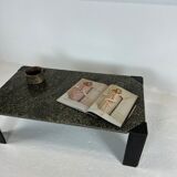 Coffee table, 80s in green marble